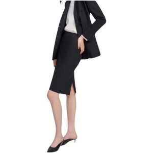 PURSUITS Black Pencil Skirt